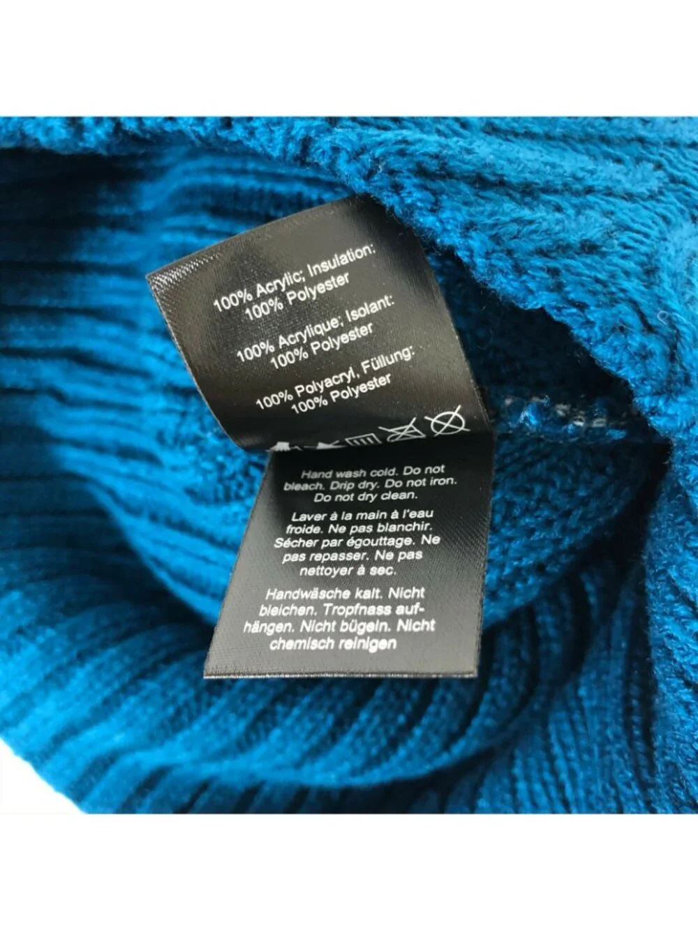 Outdoor Research Womens Jules Beanie Hat Cable Knit Warm Insulated Blue OS